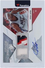 Vince Carter Nets Signed 2008-09 Upper Deck Winning Materials #WMJ-VC #4/5 Card