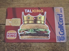 Ireland CallCard "Burger King", used, 4/1997, 10 Units