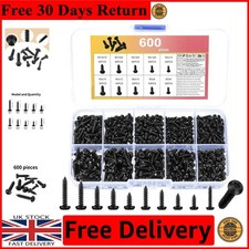 600 Pcs Torx Pan Head Self Tapping Screws Set – Durable Carbon Steel Assortment