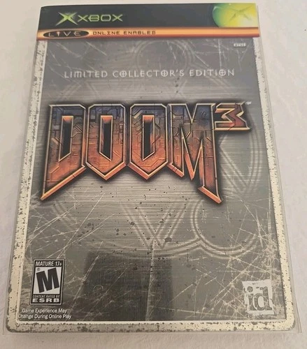 Doom 3: Limited Collector's Edition Steel Book Microsoft Xbox 2005 Complete