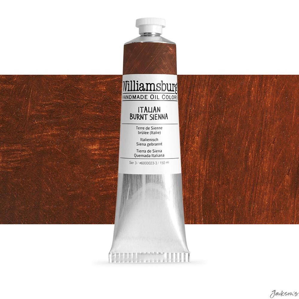 Williamsburg Oil Paint Linseed Oil 150ml Italian Burnt Sienna For Artists