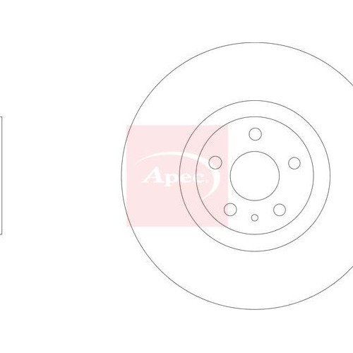 For VOLVO XC40 536 2017 on BRAKE DISC (FRONT) (SINGLE) DSK3328
