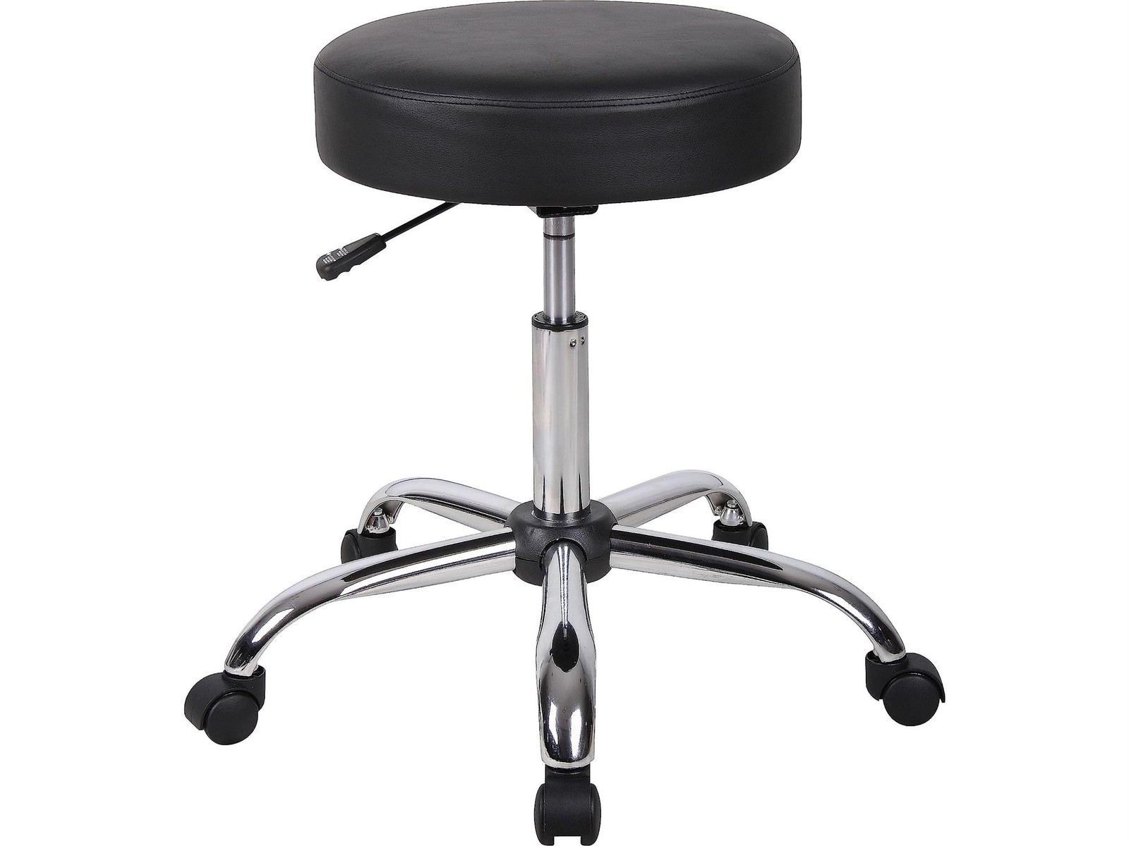 Boss Office Products Be Well Vinyl Medical Stool In Black