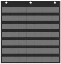 Classroom Calendar Pocket Chart for Kids Learning - 45 Pockets Monthly Calend...