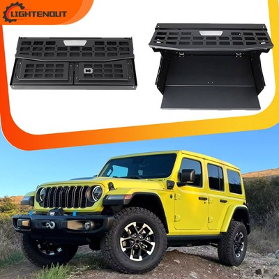 1X for Jeep Wrangler JK JL 2007-2025 Rear Tailgate Table Foldable Molle Panel 