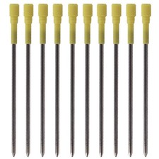 10 Pack Ball Point Pen Refills, Medium Point, Black Ink Black 3.2inch