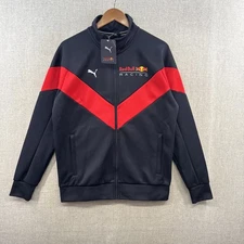 NEW Puma Red Bull Racing Jacket F1 Team Full Zip Mens Medium Full Zip Blue Track
