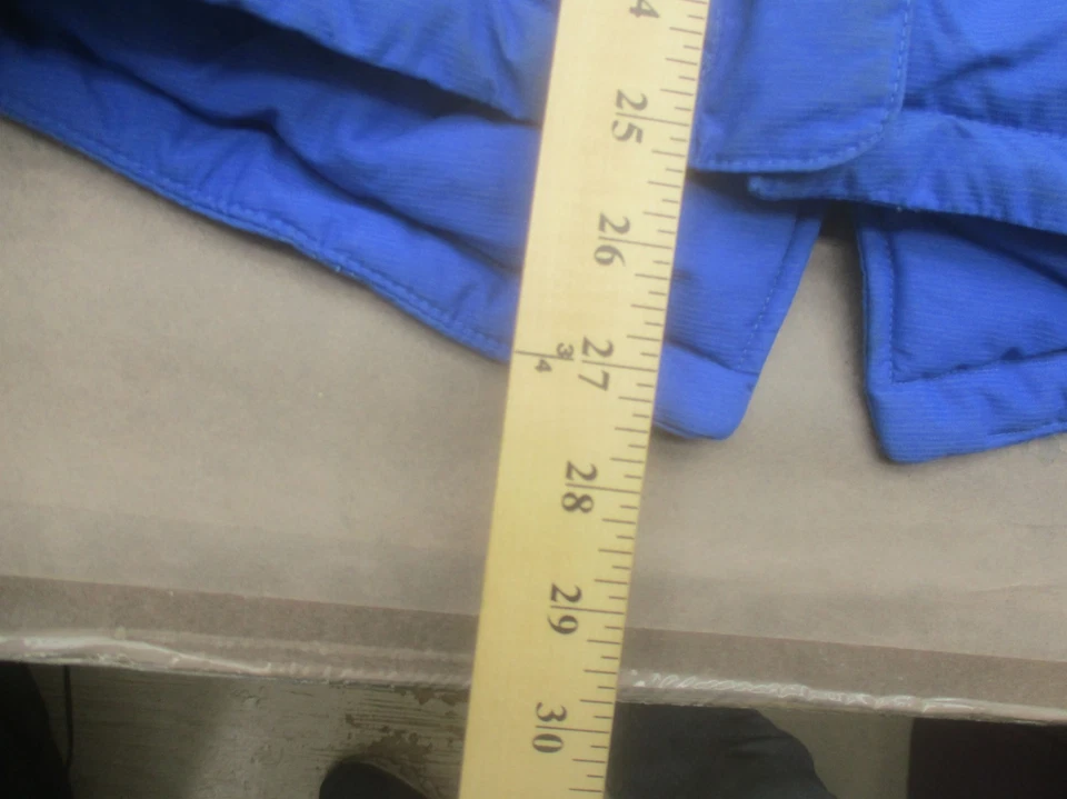 Parka Columbia Talla M (10/12) Niña Azul Aislado Polar Cremallera Completa Piel Con Capucha 774 Foto 4 de 4