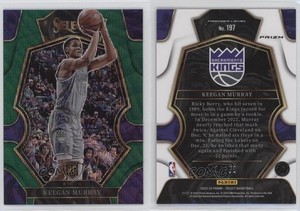 2022-23 Panini Select Premier Level Green Wave Prizm /50 Keegan Murray Rookie RC