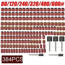 384pcs Drum Sanding Kit For Nail Drill Bits Dremel Accessories Rotary Tool Set