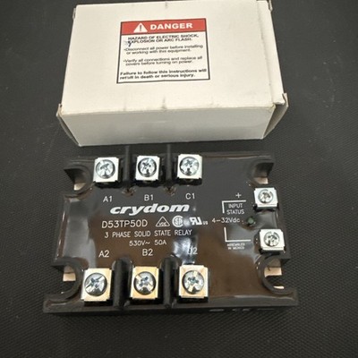 CRYDOM D53TP50D 3-Phase Solid State Relay 530V~ 50A - New In Box