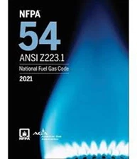 NFPA 54 ANSI Z223.1 National Fuel Gas Code 2021 Paperback USA STOCK