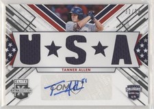 2019 Panini Elite Extra Edition Black 32/99 Tanner Allen #USMS-TA Auto 3c2