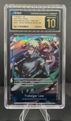 Trafalgar Law (Seven Warlords of the Sea Binder Set) graded CGC 10 for sale on eBay
