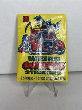 1980 Topps Weird Wheels Stickers Sealed Wax Pack