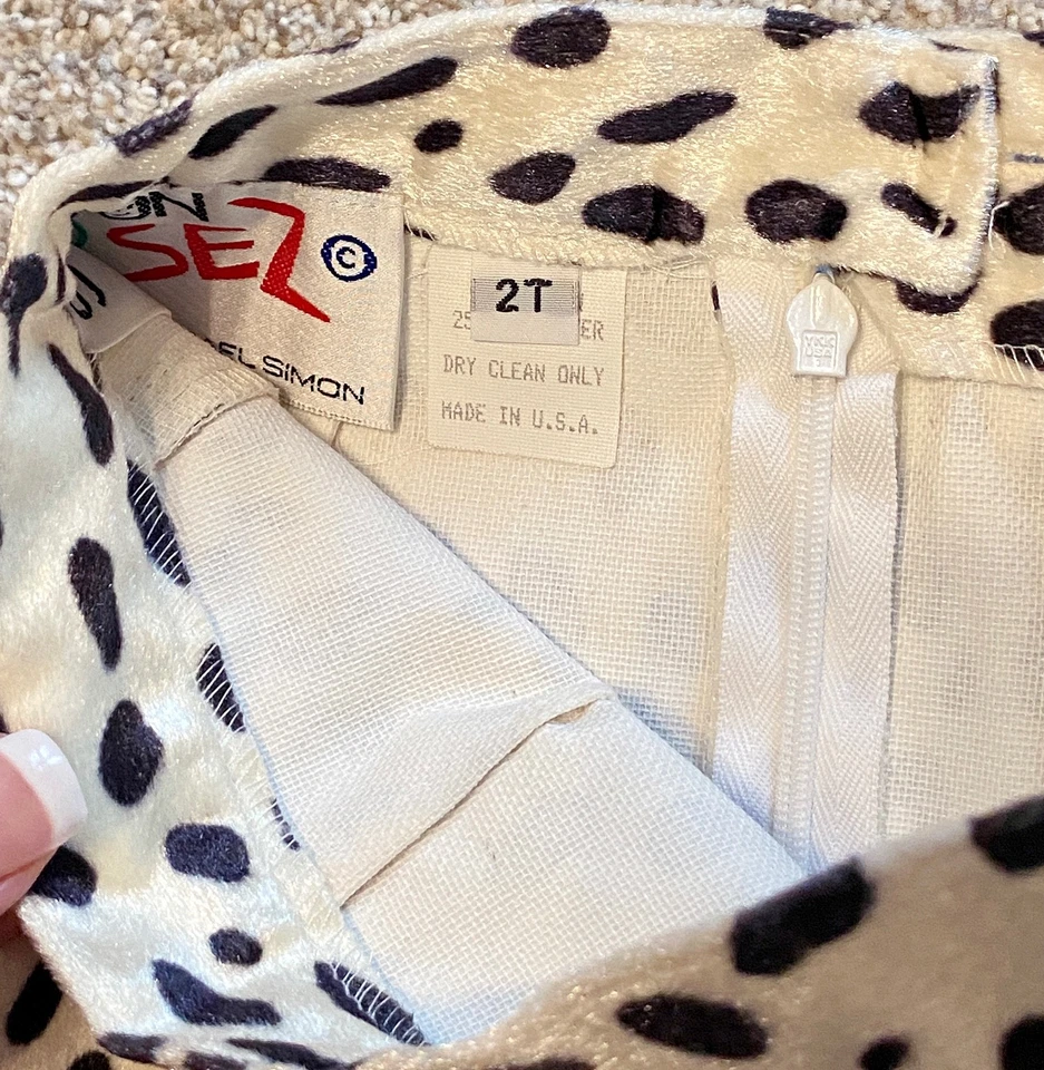 COMO NUEVO DE COLECCIÓN Conjunto de Falda Suéter Simon Sez por Michael Simon Adornado Gatito Gato 2T Foto 4 de 4