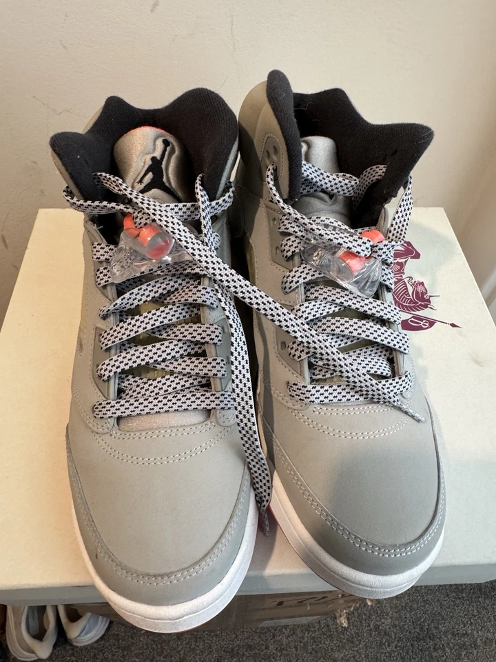 Zapato Nike Air Jordan 5 Retro V Hot Lava Cool Gris Negro Talla 7Y 440892-018 Foto 2 de 4