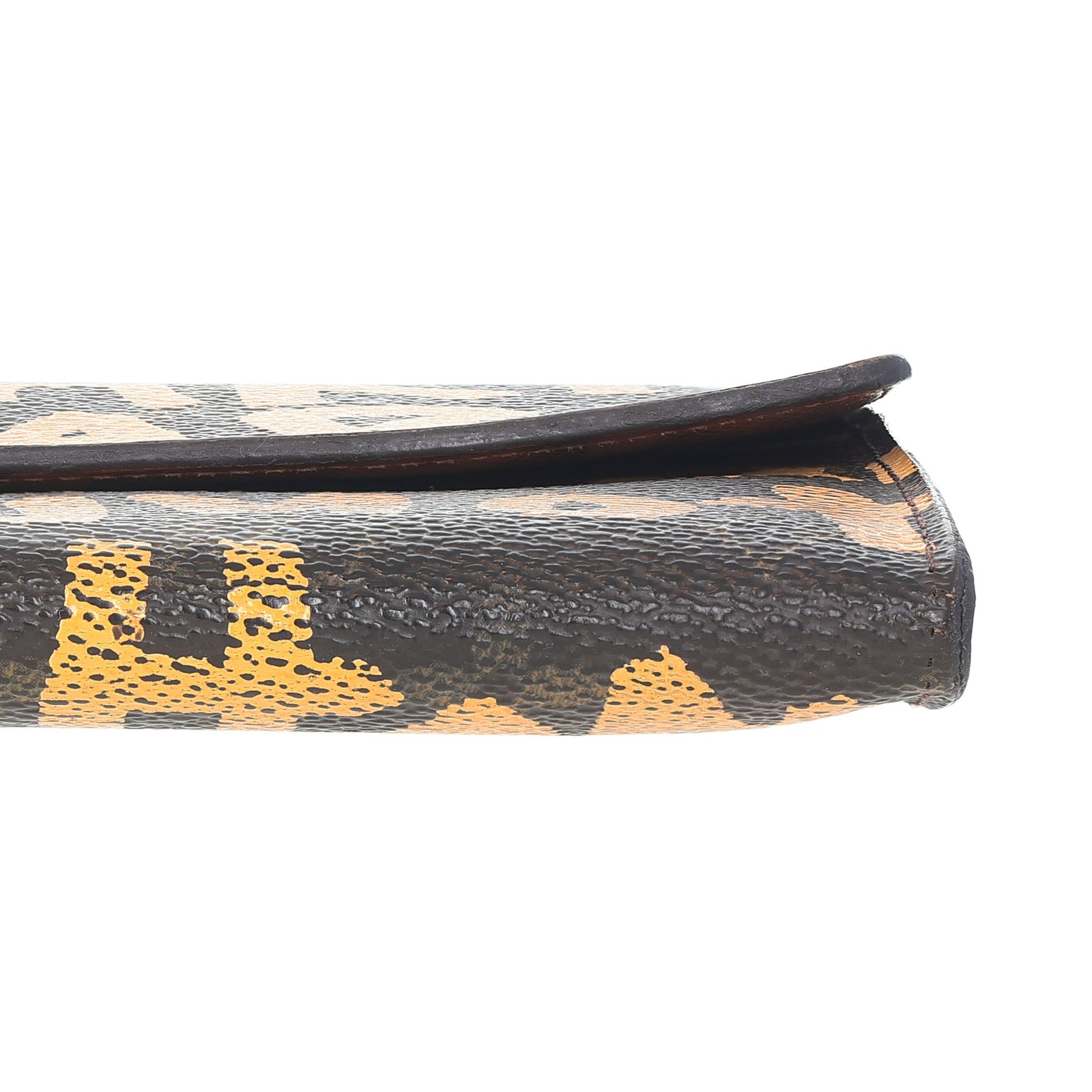 Louis Vuitton Limited Edition Monogram Graffiti Coated Canvas Sarah Wallet Brown image 7