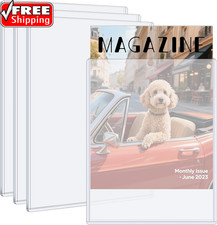 4 Pack Hard Plastic Magazine Protectors, Clea...