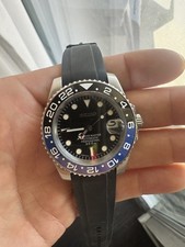 Custom Made 40mm Black Custom Diver Date Style Mod Watch w/ NH35 Movement