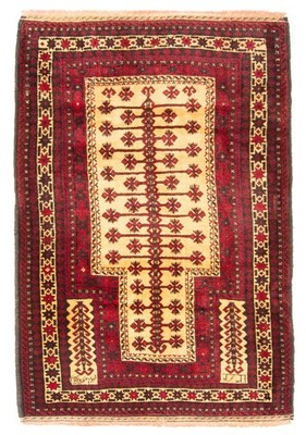 Vintage Oriental Hand-Knotted Carpet 3'3'' x 4'11'' Traditional Wool Area Rug