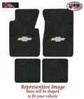 1965-1970 Chevrolet Impala Loop Carpet Floor Mat Set w/ Silver Bowtie Logo - ACC