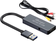 USB Video Capture Card for VHS/HDMI/AV/RCA - Analog to Digital Video Converte...