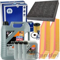 Meyle Inspektionspaket+Liqui Moly 5W30 ÖL FüR VW Touareg 7P Porsche Cayenne 92A