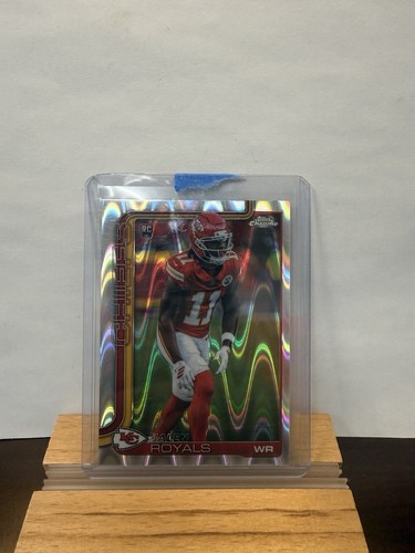 2025 Topps Chrome RayWave Refractor - Jalen Royals #337 (RC) Kansas City Chiefs