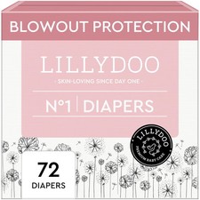 Baby Diapers - Size 1 (4-11 lbs), Half-Monthly Supply (72 Count), Leak Protec... 0.41 per diaper