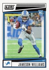 Jameson Williams Rookie Score 2022 Football Card #377