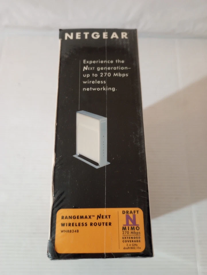 RangeMax Next Wireless Router WNR834B Draft N 270 Mbps Touchless WiFi Security - Image 2 of 4