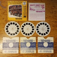 Vintage View-Master Reels Lot 3 Knott's Berry Farm and Ghost Town I , II and III