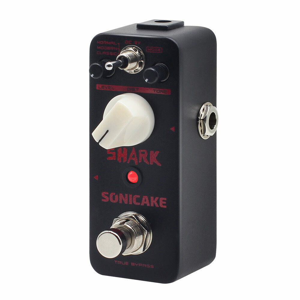 SONICAKE Shark Distortion Pedal Wide Ranging Effects 3 Sound QSS-05
