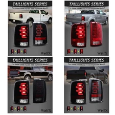 LED Tail Lights Sequential Brake Lamps For 2004-2008 Ford F-150 F150 Styleside 
