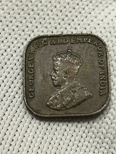 1926 Straights Settlements One Cent Malaysia King George V Coin