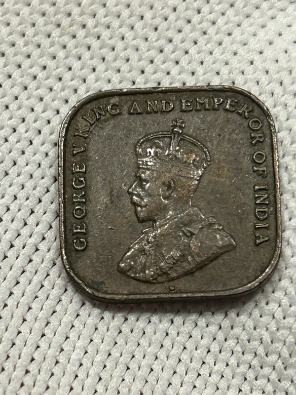 1926 Straights Settlements One Cent Malaysia King George V Coin