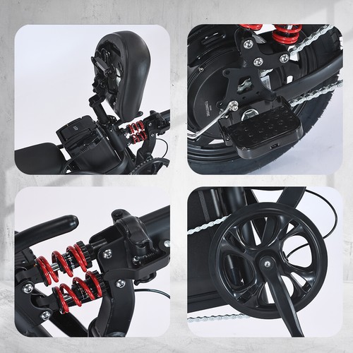 Electric Bike 1000W 50km/h Adult Folding E Bike Scooter Adult Commuter Bicycle - Picture 4 of 15