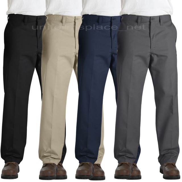 dickies pleated front comfort waist pants