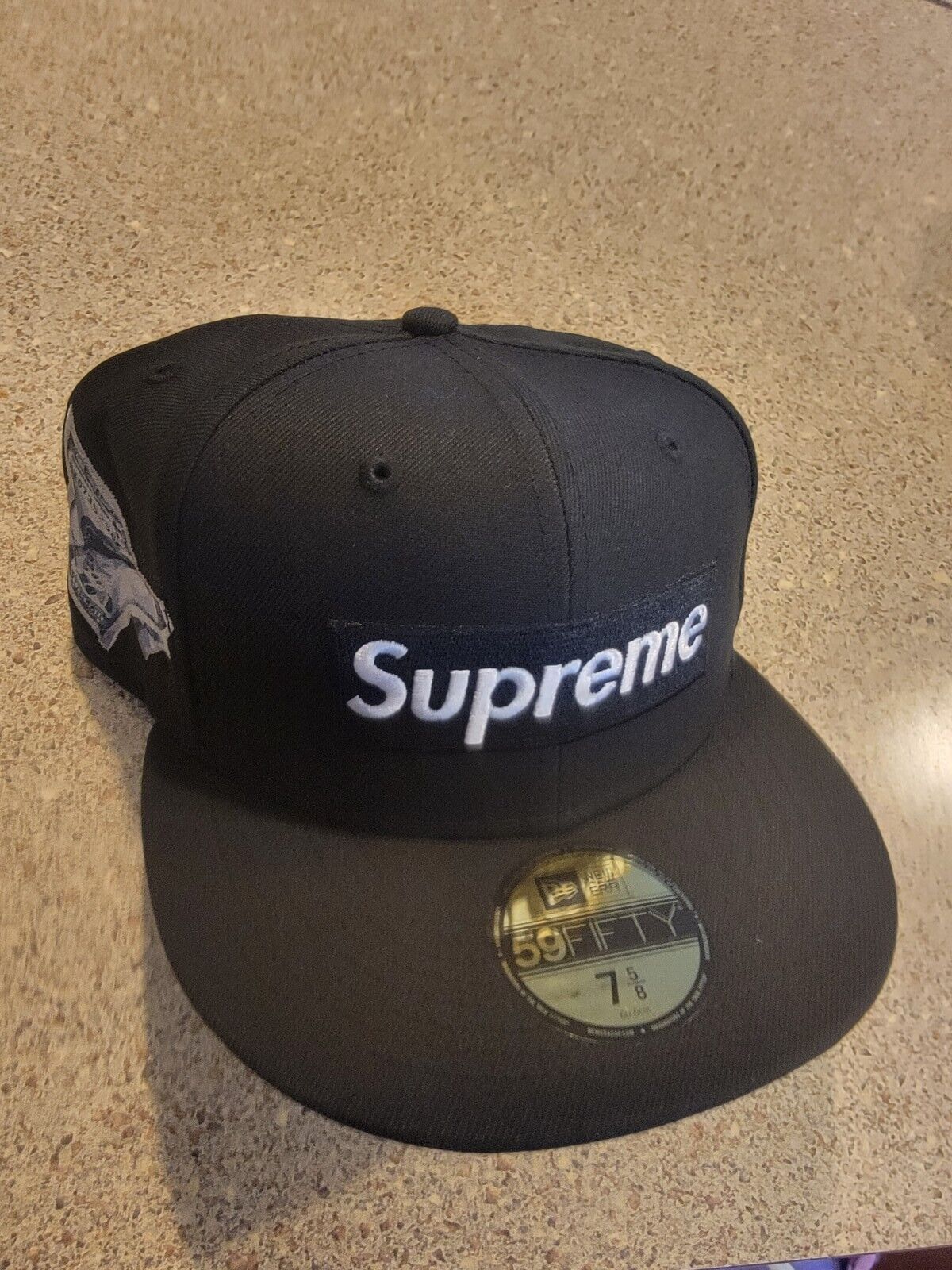 黒 7-3/4】Supreme Money Box Logo New Era-