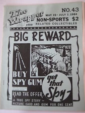 vtg THE WRAPPER True Spy Stories Bubly Nu Card Dinosaur antique Red Menace set