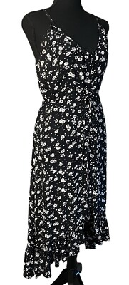 short flowy black dress Rails Anya Skirt, Black
