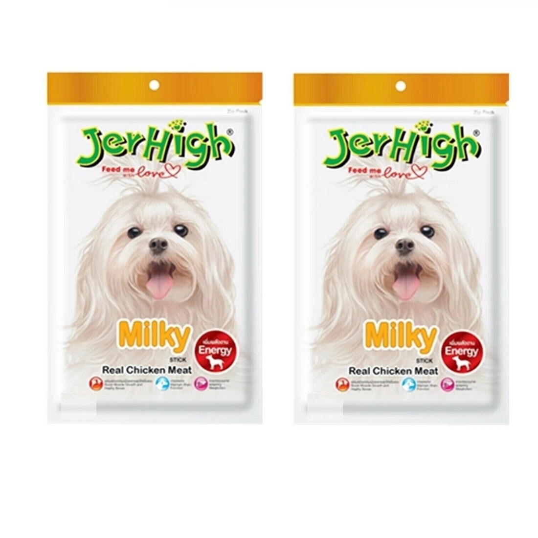 Jerhigh Dog Stick Pet Food Real Chicken Flavor Protein Snack Healthy Energy 60g