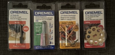 Mix lot DREMEL Chainsaw sharpening 458 / Routing bit 654 / Cut wheel EZ544 Etc