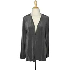 New CHICO'S TRAVELERS Medium Basil Aquarius Jacket Professional Comfy No Iron
