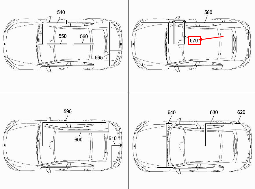 Faisceau de câbles pour caméra multifonction MERCEDES-BENZ CLS C257 A2575400306