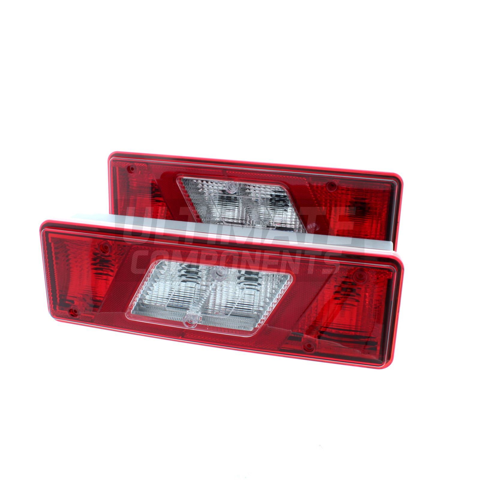 Transit Tipper Mk8 Luton Pickup 2014-> Rear Back Tail Lights Lamps 1 ...