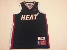 Majestic NBA Miami Heat Dwyane Wade Jersey Youth 10-12 Photo Signature 83604