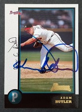 1998 Bowman SIGNED: Adam Butler, BRAVES #384