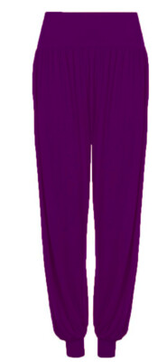 Pantaloni Harem Donna Larghi Pantaloni Larghi Donna Stile Ali Baba/Harem - Taglio 3/4 (alla Tibia), In Viscosa, Colori Assortiti, Taglie Dalla 8 Alla 26 Leggings Larghi 3/4 - Foto 8